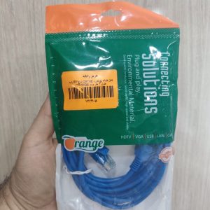 کابل شبکه پچ کورد CAT5E نوع UTP به طول 3 متر برند ORANGE