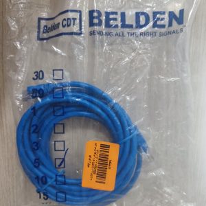 کابل شبکه پچ کورد CAT6 نوع UTP به طول 5 متر برند BELDEN