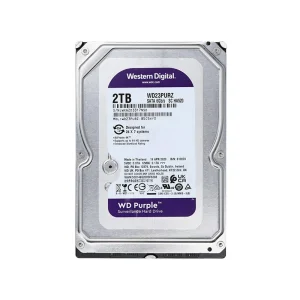 هارد ۳.۵ اینچی ظرفیت 2 ترابایت بنفش برند western digital مدل wd23purz گارانتی اصلی