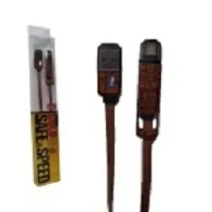 کابل شارژر موبایل 2 سر میکرو و لایتینگ داتیس گلد کد 124079