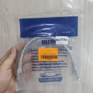 کابل شبکه پچ کورد CAT6 نوع UTP به طول 30 سانت برند BELDEN