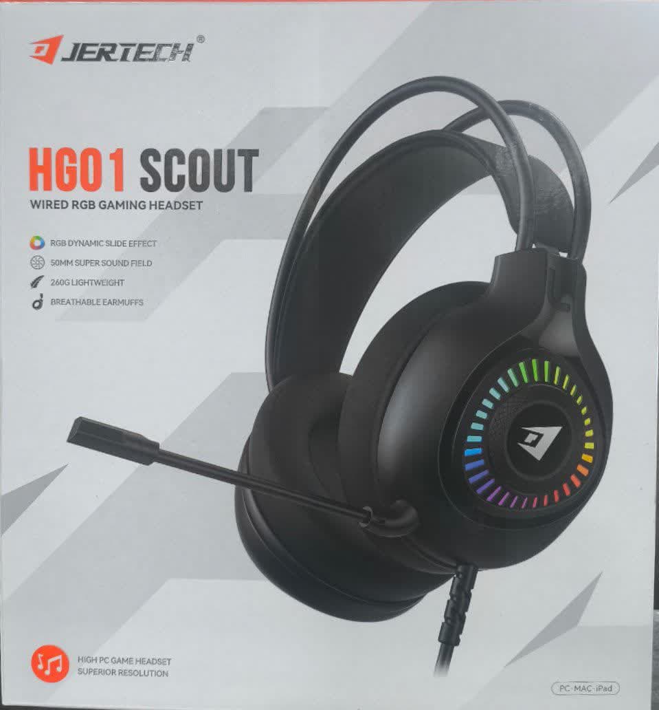 هدست سیم دار RGB گیمینگ JERTECH مدل HG01 SCOUT – هرمز رایانه