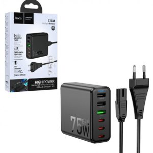 هاب فست شارژر رومیزی 6 پورت برند HOCO مدل C133A