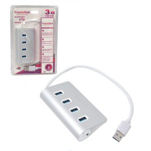 هاب یو اس بی 3 فلزی 4 پورت VENETOLINK مدل 9218 کد 129001635