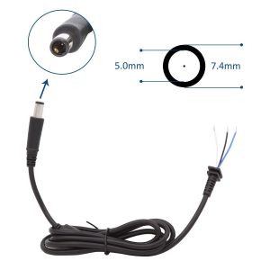 کابل تعمیری شارژر لپ تاپ دل سوکت 5.0*7.4 آمپر بالا