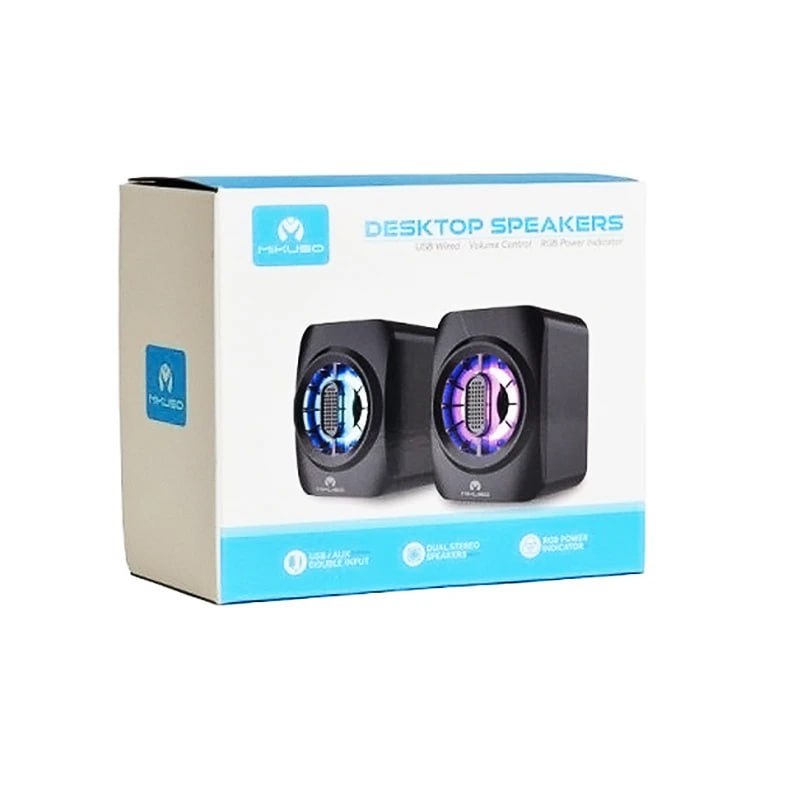 اسپیکر رومیزی RGB دو تکه MIKUSO مدل SPK-054 - Image 2