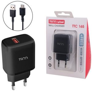 شارژر + کابل تایپ سی تسکو مدل TTC 165