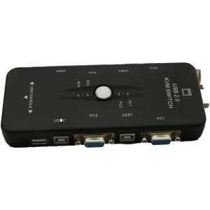 سوییچ KVM دستی با 4 پورت VGA و USB مدل KVM41UA