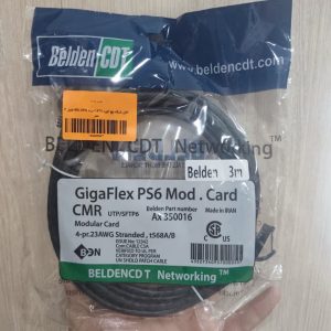 کابل شبکه پچ کورد CAT6 نوع UTP به طول 3 متر برند BELDEN