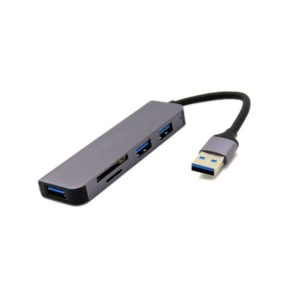 هاب USB 3 و کارت ریدر COMBO مدل 5IN1 با رابط TYPE C