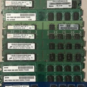 رم کامپیوتر استوک DDR2 ظرفیت 2 گیگابایت برند میکس