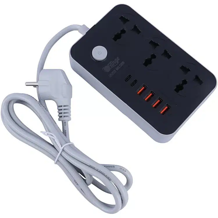 چند راهی 3 خانه اورنج مدل OR-PD24 با کابل 2 متری و شارژر USB و Type-C - Image 3