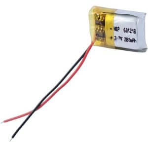 باتری لیتیوم 280MAH مدل 601218 سایز 15*10*6 میلی متر