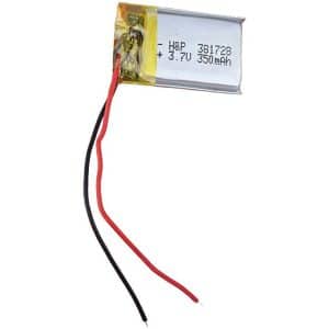 باتری لیتیوم 350MAH مدل 381728 سایز 25*15*3 میلی متر